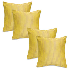 غطاء وسادة كانثا أصفر مقاس 18 × 18