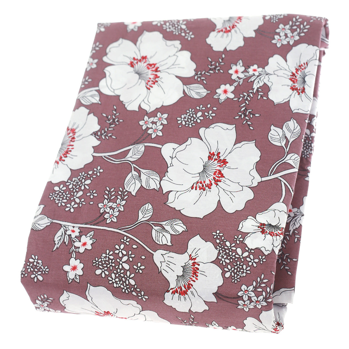 Garden Bliss Pink Double Bed Sheet