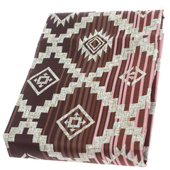 Geometric Brown Double Bed Sheet(11.11)