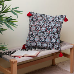 Denim Ethnic Cushion Cover 50x50 (cm)