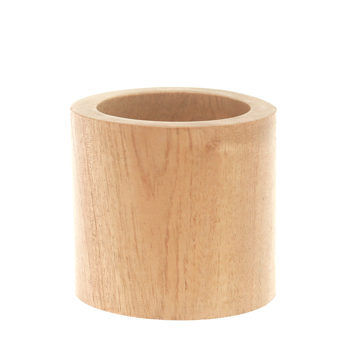 Candle Holder (M) Wood Light Brown