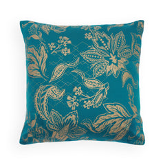 Emerald Green Gold Jaal Cushion Cover 45x45 (cm)