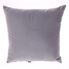 Velvet Filled Cushion Grey 45x45 (cm)