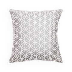 Geo Floral Silver Cushion Cover 45x45 (cm)