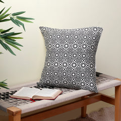 Geometric Pattern Black Cushion Cover 45x45 (cm)