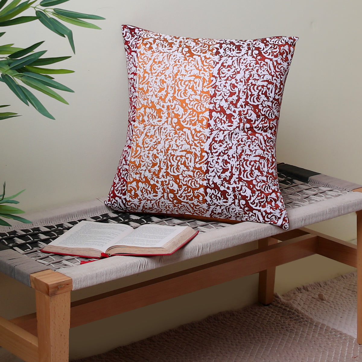 Chata Floral White Cushion Cover 45x45 (cm)