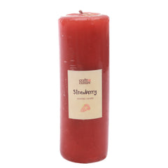 Pillar Candle Round Strawberry (2x6)