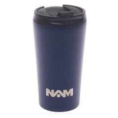 Travel Coffee Flask Metal Navy Blue350ml