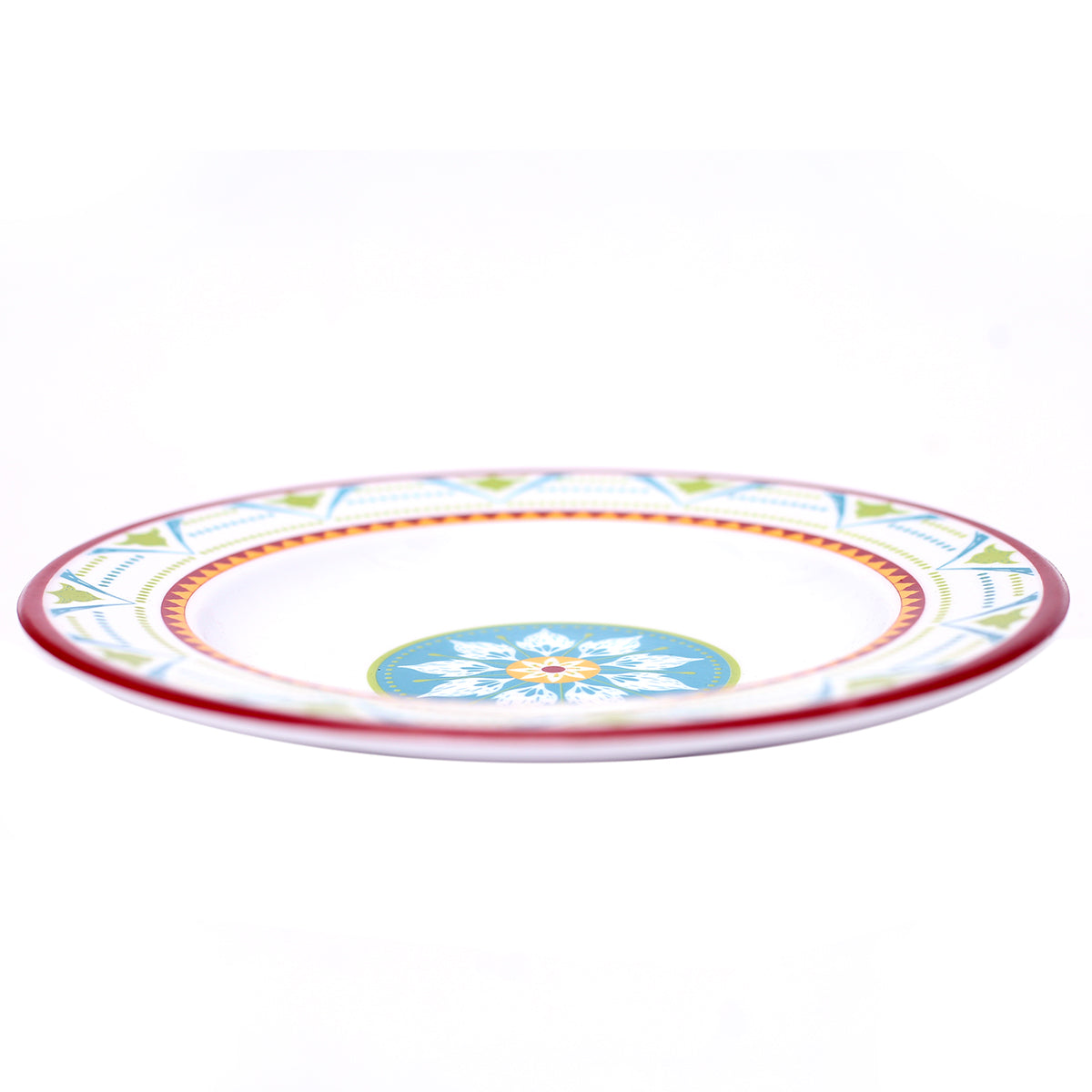 Festive Red Melamine Deep Plate Set of 12