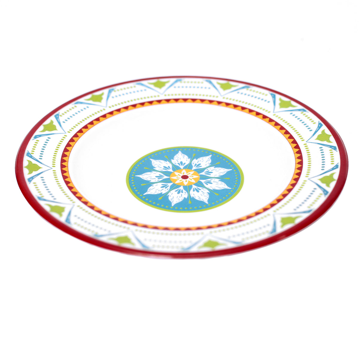 Festive Red Melamine Deep Plate Set of 12