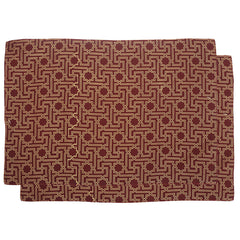 Maroon Grid Mats 13x19