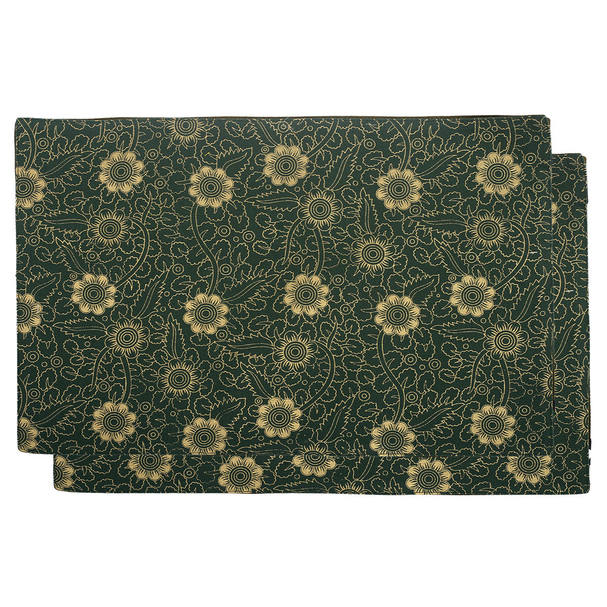 Kalamkari Green Mats 13x19